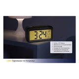 Digital alarm clock with thermometer LUMIO