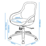 Alphason Croft Mesh Chair - Grey