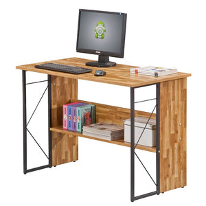 Rhodes Home Office Desk - Walnut / Grey