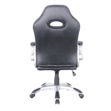 Talladega Faux leather Racing Chair -  Black