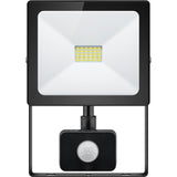 Goobay LED floodlight, 20W, Slim Classic, with PIR motion sensor, 20 W, black, 0.15 m