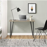 Owen Retro Home Office Desk - Rustic Oak