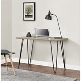 Owen Retro Home Office Desk - Rustic Oak