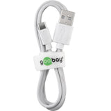 Goobay USB-C charging and sync cable - suitable for devices with a USB-C.port - White