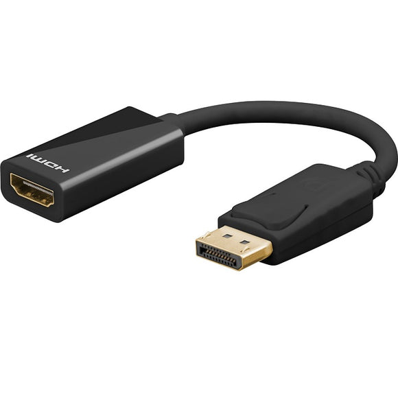 Goobay DisplayPort male > HDMI™ female (Type A) adapter, 0.1m