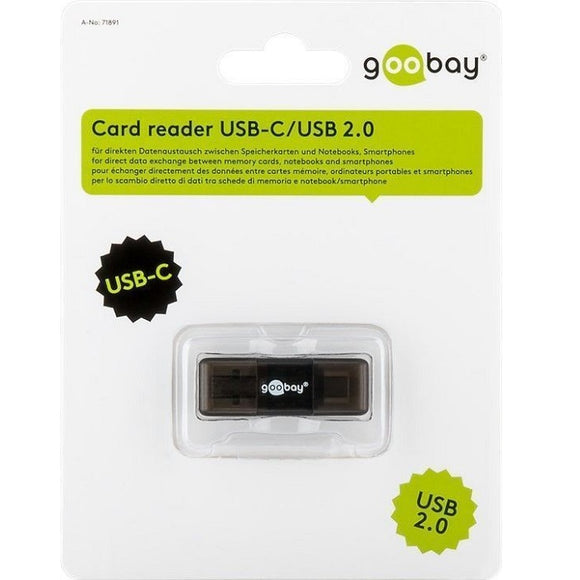 Goobay USB C / USB 2.0 Card Reader (Micro SD Cards)