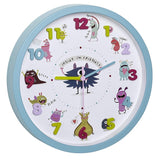 Children's wall clock little animals, 30 cm