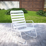 Roberta Outdoor/indoor Metal Rocking Chair-White