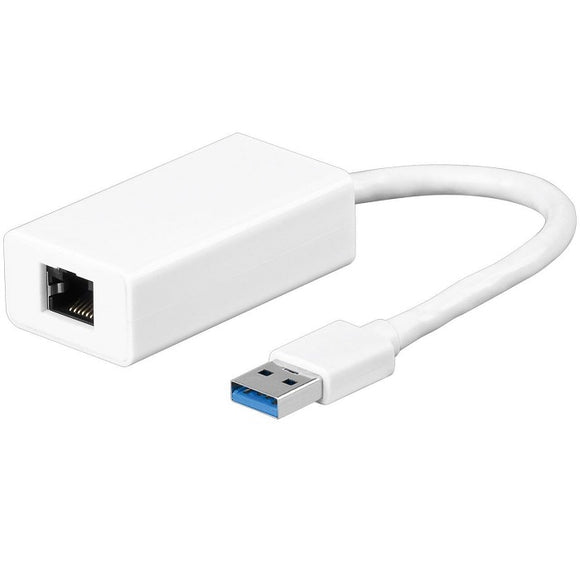 Goobay Network converter, USB 3.0 male (type A) to RJ45 female (8P8C) for a PC/MAC with USB to Network port