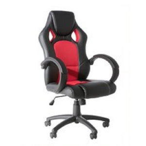 Alphason Vortex Leather Gaming Chair - Black and Red