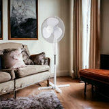 Stand fan 40 cm white