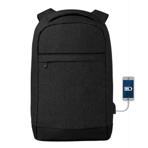 Blaupunkt Connected Laptop Backpack, up to 13" Laptop , USB port, Water resistant - Black