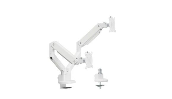 One For All Monitor Arm Solid Line Dual White