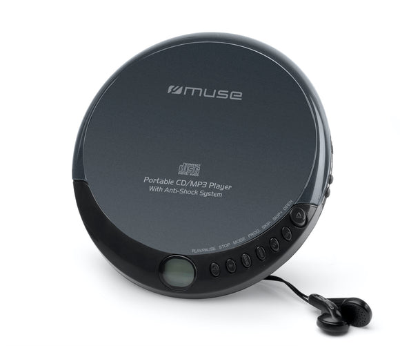 Muse Portable CD Player wired earphones inclluded BLK (3)