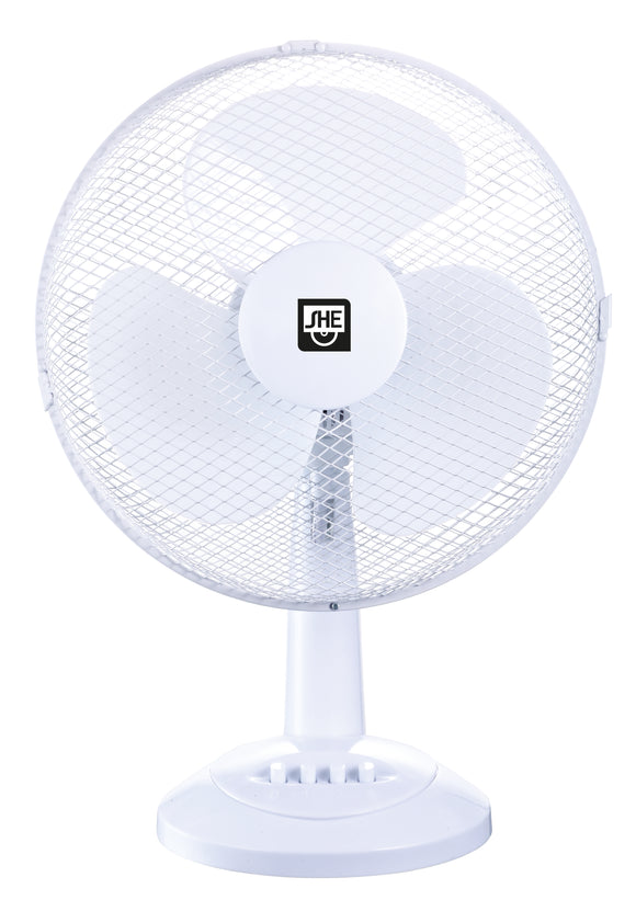 SHE table fan 30 cm SHE30TI2001 white