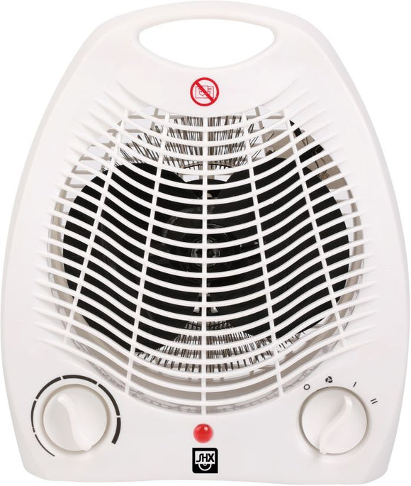 SHX Fan heater with anti-tilt protection 2000W, White | SHX01HL2000-UK