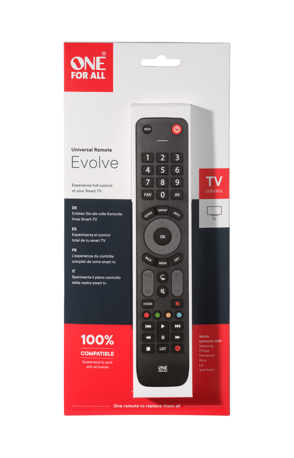 One For All Evolve TV Operate for 1 Device (TV) with Smart button