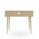 Alphason Yeovil Desk - White & Sonoma Oak