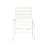 Roberta Outdoor/indoor Metal Rocking Chair-White