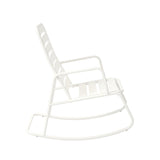 Roberta Outdoor/indoor Metal Rocking Chair-White