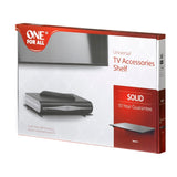 One For All Solid Ultra strong 5mm Tempered Glass Shelf, Holds Up to 8kg, For Satellite Boxes