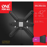 One For All Wall Mount Ultra Slim, Flat, Screens 13" To 43", Max Load 40kg