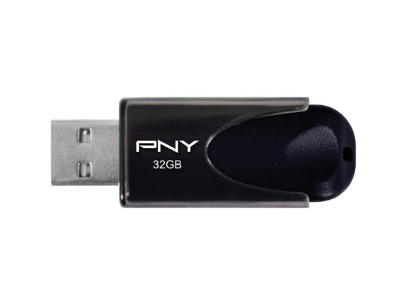 PNY USB 2.0 Sliding design - Black read up to 25 Mb/s, write up to 8 Mb/s, 32GB