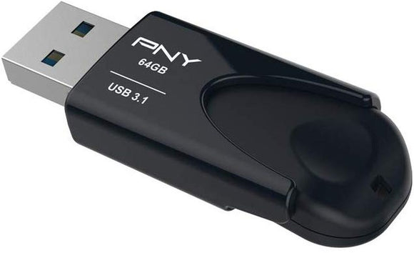 PNY USB Sliding USB 3.1 Design, read up to 80MB/s, write up to 20MB/s, 64GB