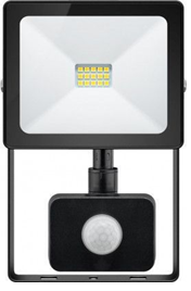 Goobay LED floodlight, 20W, Slim Classic, with PIR motion sensor, 20 W, black, 0.15 m