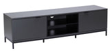 Alphason Chaplin Cabinet TV Stand, 1600 Wide, Up to 70" TVs - Charcoal